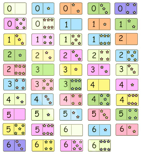 Domino de numeros para imprimir - Imagui